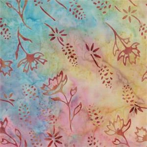 Wild For Wildflowers Collection Multicolor Floral & Bluebonnet - Batik Textiles Fabric 6214