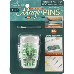 Magic Pins Fine Flathead Patchwork Pins by Taylor Seville (Qty 50)