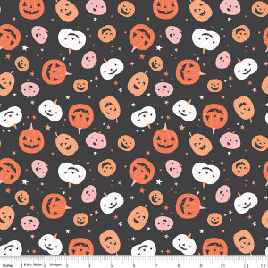 Hey Pumpkin Pumpkins Charcoal - Riley Blake Designs Fabric C16031-CHARCOAL