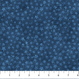 Stars and Stripes 13 - Stonehenge Star Blender Dark Blue - Northcott Fabric 27888-48
