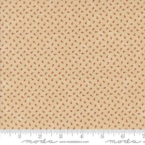 A Vintage Christmas Berries Tan - Moda Fabric 9784-11