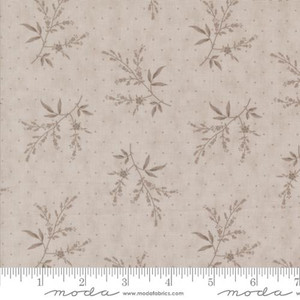 Muse Silhouette Florals Dots Stone - Moda Fabric 44395-15