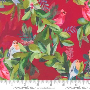 Love And Cheer Birds Berry - Moda Fabric 21831-13