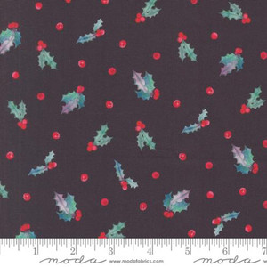 Love And Cheer Holly Berry Coal - Moda Fabric 21837-16