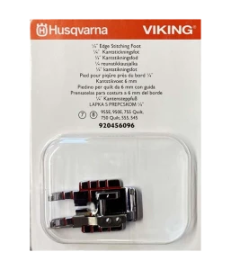 Husqvarna 1/4" EDGE STITCHING FOOT WITH GUIDE ADJUSTABLE (1 - 8) #920456096