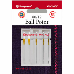 Husqvarna HV BALL POINT NEEDLE SIZE 80/12, 5-PACK #920670096