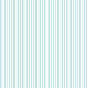 Maywood Studio Fabric - Kimberbell Basics - Teal Mini Awning Stripe #MAS8249-Q