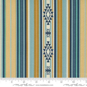 Moda Fabric - Saddle Ranch - Saddle Blanket Stripes Saddle #33792-13