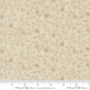 Moda Fabric - 3 Sisters Favorite Vintage Linens - Butterfly Taupe #44361-15