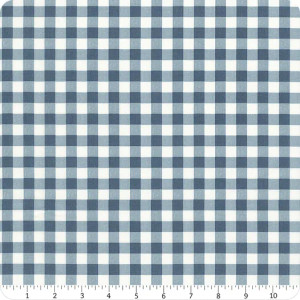 Riley Blake Designs Fabric - Bluegrass Charm - Gingham Blue #c16396-blue