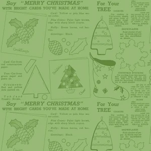 Riley Blake Designs Fabric - Classic Christmas - Handmade Green #c16290-green