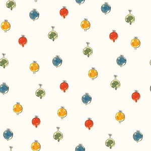 Riley Blake Designs Fabric - Classic Christmas - Ornaments Multi #16288-multi