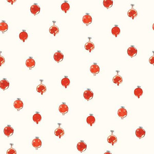 Riley Blake Designs Fabric - Classic Christmas - Ornaments Red #c16288-red