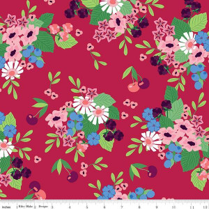 Riley Blake Designs -  Cloudburst - Main Red #c16180-red