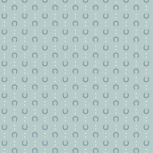 Cloud9 Fabrics - Petals & Pony Luck - Lucky in Love Blue Organic Cotton #228244-x