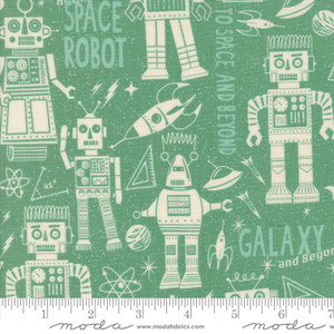 Moda Fabrics - 321 Blast Off - Space Robot Neptune #20951-16