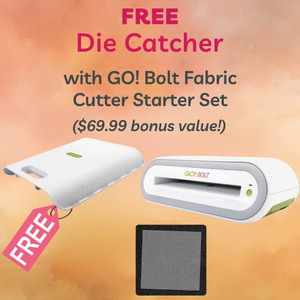 AccuQuilt GO! Bolt™ Electric Fabric Cutter Starter Set Premier Stitching Promo