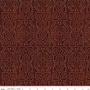Riley Blake Designs - John Wayne American West - Boot Stitching Marsala #c16624-marsala