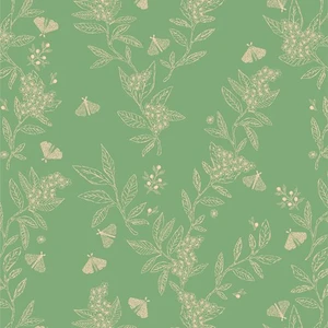 Art Gallery Fabric - Gardenista - Growing Herbs Vert #cur8-ga-504