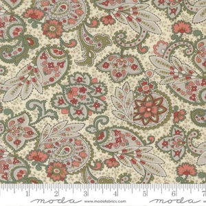 Moda Fabric - Ambiance - Paisley Porcelain #44411-11