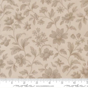 Moda Fabric - Ambiance - Florals Damask Silver #44412-12
