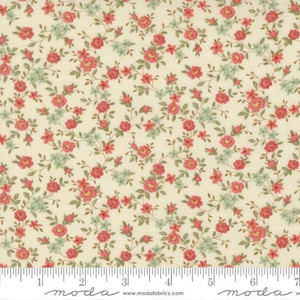 Moda Fabric - Ambiance - Roses Small Floral Porcelain #44415-11
