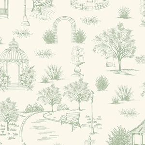 Benartex - Sweet Meadow - Garden Toile - Cream #15041-07