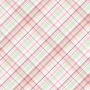 Benartex - Sweet Meadow - Garden Plaid - Sage/Peach #15044-43
