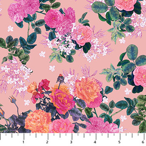 Figo Fabrics - Rosa - Rose Bunches - Pink #dp91150-21