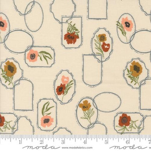 Moda Fabric - Foraged Found - Cameo Florals - Eggshell #45631-11