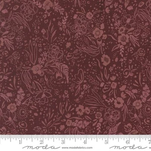 Moda Fabric - Foraged Found - Small Floral - Merlot #45636-27