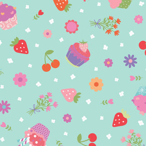 Kimberbell Designs - Sweet Shoppe - Cupcakes - Blue #11024-b