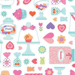 Kimberbell Designs - Sweet Shoppe - Candy Jars - White #11021-w