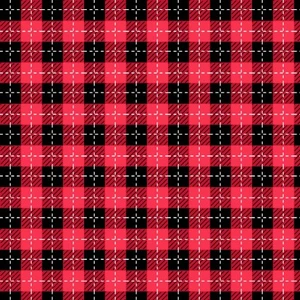 Kimberbell Designs - Buffalo Plaid - Black/Red #MAS9673-JR