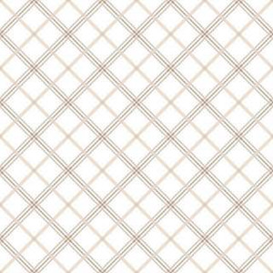 Kimberbell Designs - Plaid - Cream/Taupe #MAS8262-E Premier Stitching