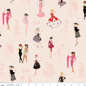 Riley Blake Designs - Barbie Vintage - Main Blush #cd16890-blush
