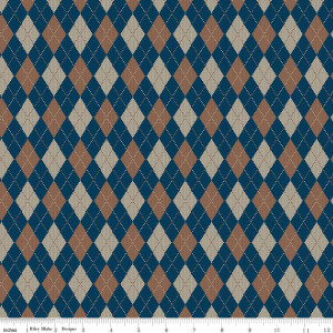 Riley Blake Designs - Plaid-Venture Club - Archer - Navy #c17043-navy