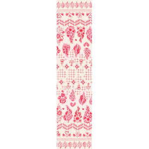 Moda Fabrics - Darling Peony - Paisley Double Border - Cream #48795-11
