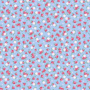 Shannon Fabrics - Quilting Cuddle - Cottage Rose Lane - Kensington - Blue Bonnet #qcckensington-bluebonnet