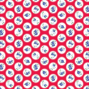 Shannon Fabrics - Quilting Cuddle - Cottage Rose Lane - Windsor - Candy Apple #qccwindsor-candyapple