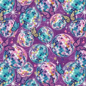 Camelot Fabrics - Disco Queen - Disco Dreams - Purple #55240601-01