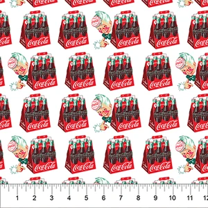 Northcott Fabrics - Coca-Cola - 6 Pack of Bottles #cc1004-10