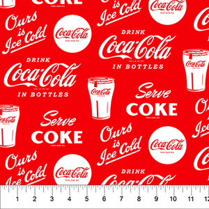 Northcott Fabrics - Coca-Cola - Logos #cc1009-26