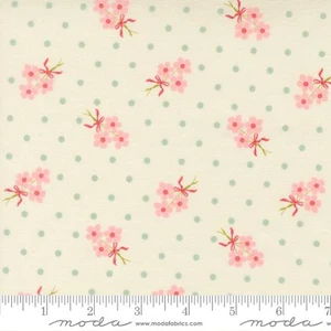 Moda Fabrics - Lyda Rose - Bouquets Florals Dot - Porcelain #3072-11