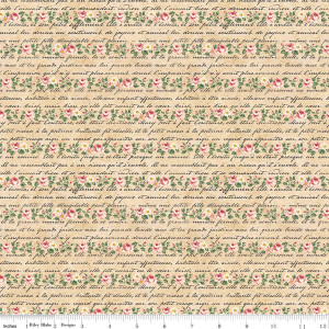 Riley Blake Designs - Bouquet des Fleurs - Poeme - Parchment #c17296-parchment