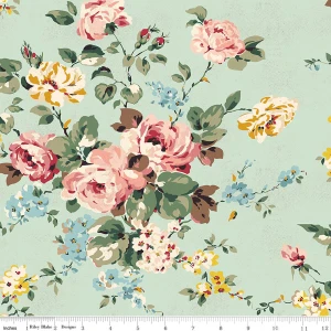 Riley Blake Designs - Bouquet des Fleurs - Main - Mint #c17290-mint