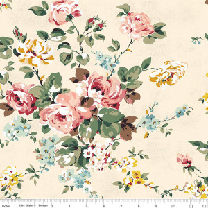 Riley Blake Designs - Bouquet des Fleurs - Main - Cream #c17290-cream