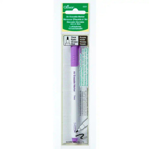 Clover Air Erasable Marker Thick Purple Premier Stitching