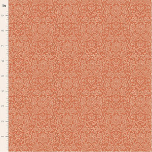 Tilda Fabrics - Songbird - Blender - Lila - Coral #til110152-v15
