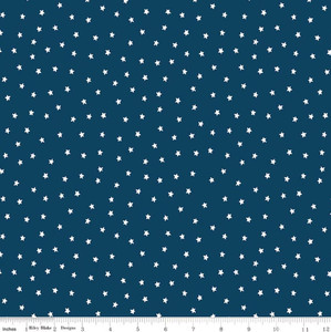 Riley Blake Designs - Sew America - Star Toss - Blue #C17354-BLUE